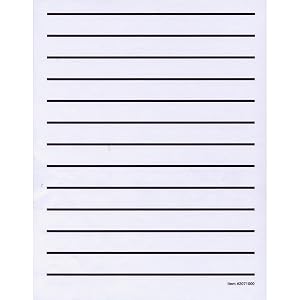 Low Vision Writing Paper - Bold Line -1 pad