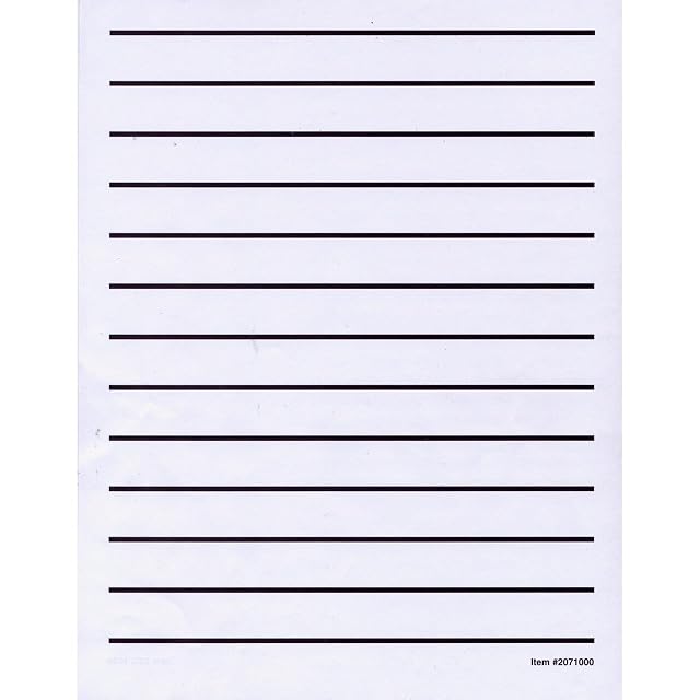 Low Vision Writing Paper - Bold Line -1 pad