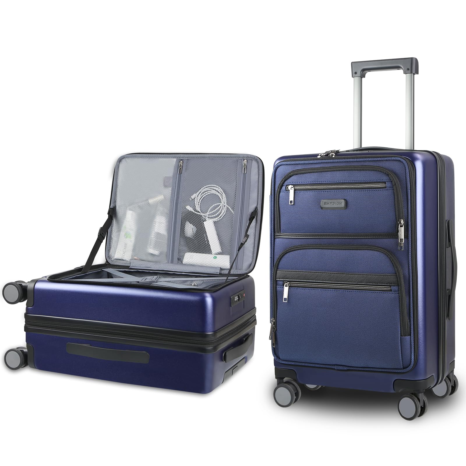 EMPSIGN Carry On Luggage 22x14x9