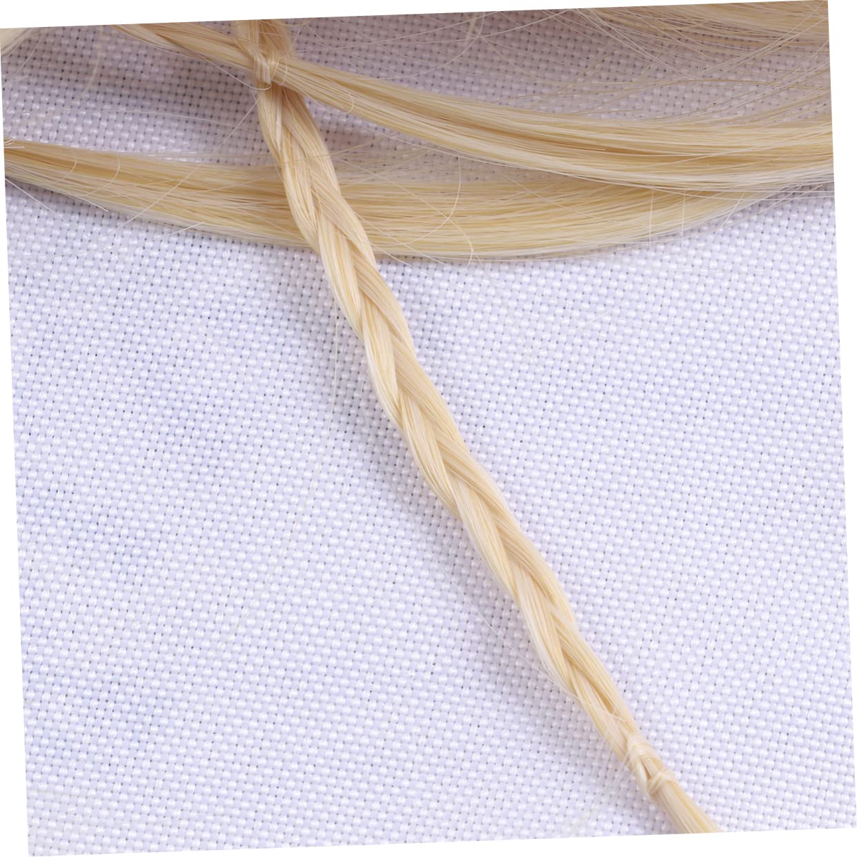 Housoutil 3stücke Curly Braid Clip Ponytail Extension Flexibel Wellig Kurze Synthetik-haarverlängerung Für Kopfgrößen Leicht Zu Befestigen Und Komfortabel Im Alltag Hellgelb