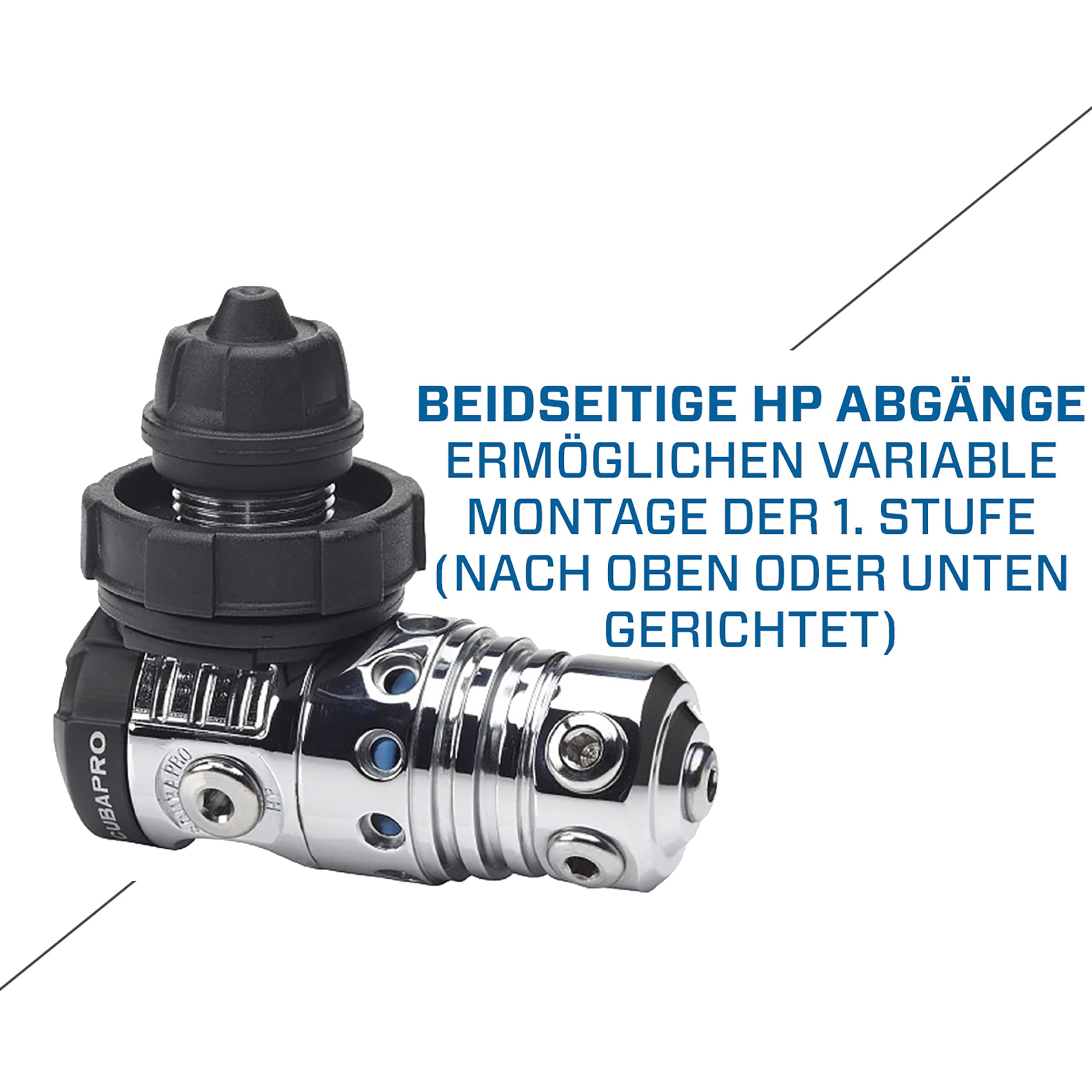 Erogatore Scubapro MK25 EVO DIN - Primo Stadio Per Subacquea, Flusso Bilanciato - Foto 3