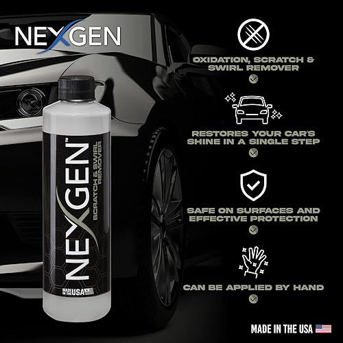 Miniatura 4 de Nexgen Spray de cerámica, espray de detalle rápido y removedor de arañazos y remolinos, paquete completo de detalles profesionales para proteger tu