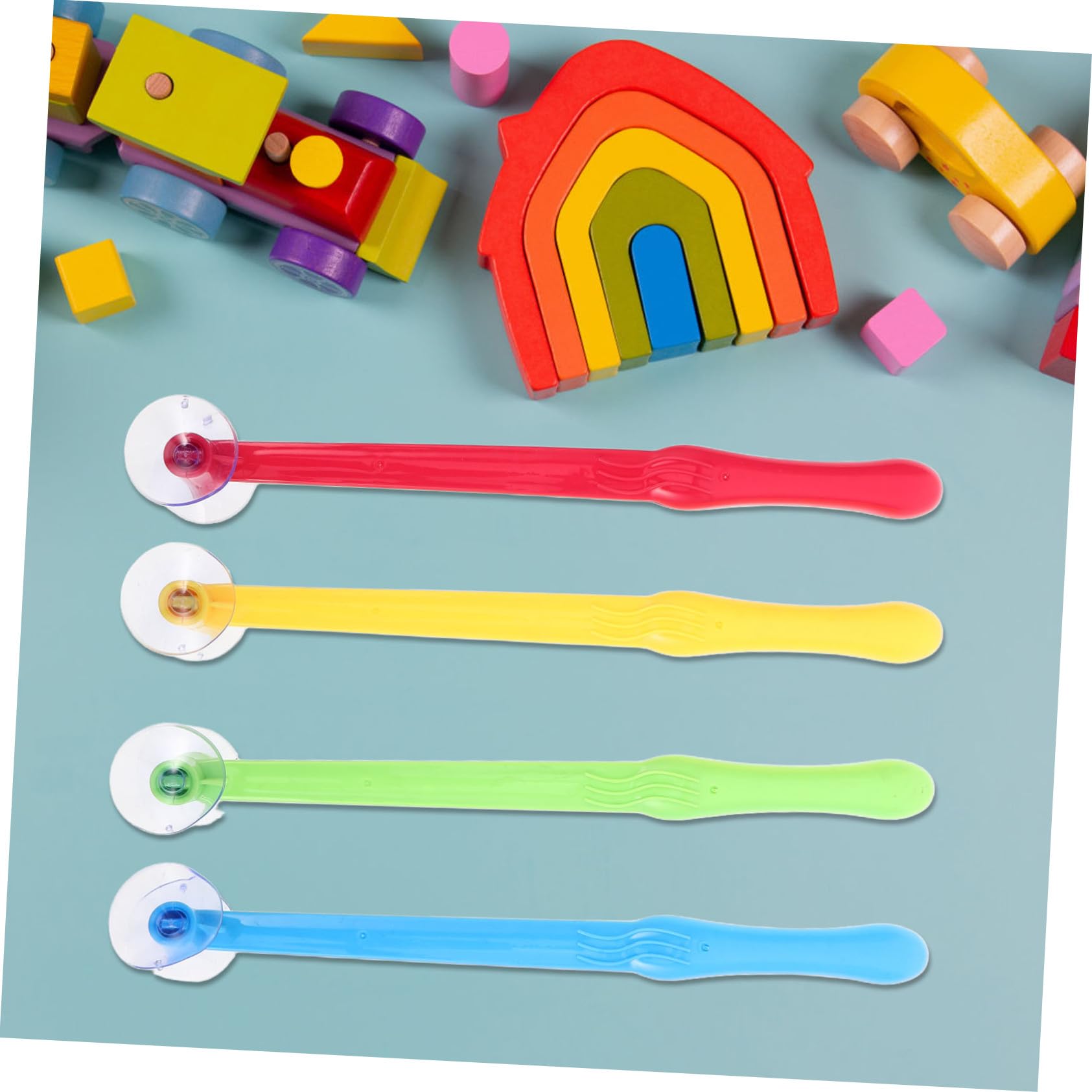 Uonlytech 4 Pièces Marteau Ventouse Jouet Éducatif Multimode pour Bébé