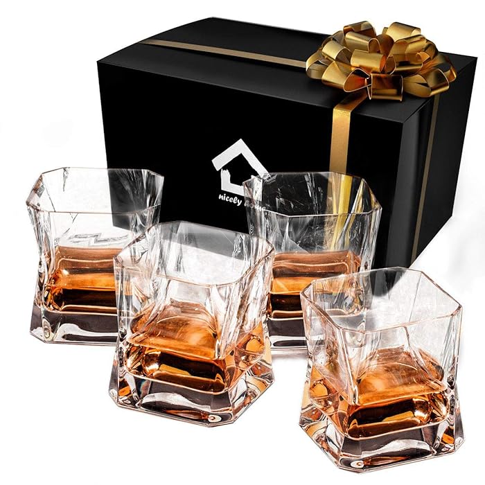 Buy Whiskey Glasses Set of 4 in Gift Box New Style Old Fashioned Drink