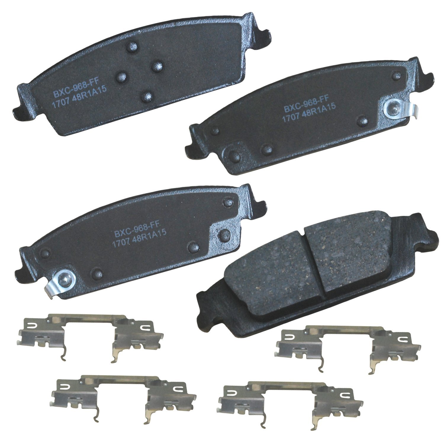 Bendix Premium SBC1707 Ceramic Rear Brake Pads for Select Models Cadillac Escalade,Escalade ESV,Chevrolet Cheyenne,Silverado 1500,1500 LD,Suburban,Tahoe,GMC Sierra,Sierra Limited,Yukon,Yukon XL