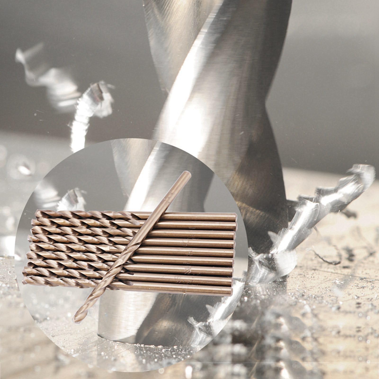 Punte Trapano per Acciaio Inox 5mm, Punte Ferro al Cobalto 5mm per Foratura Acciaio Inossidabile Ghisa Lamiera Piastra in Acciaio Ferro Angolare