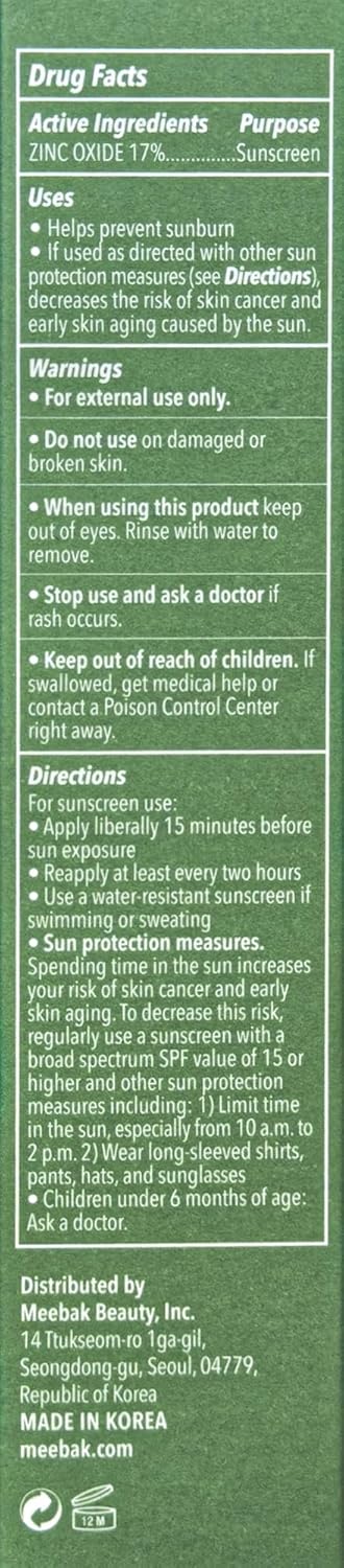 Meebak Cica Redness Color Correcting SPF 50 - Green to Beige CC Cream with Niacinamide and Centella - Neutralizes Redness for Fair-to-Medium Skin Tones - Korean Skincare - Image 10