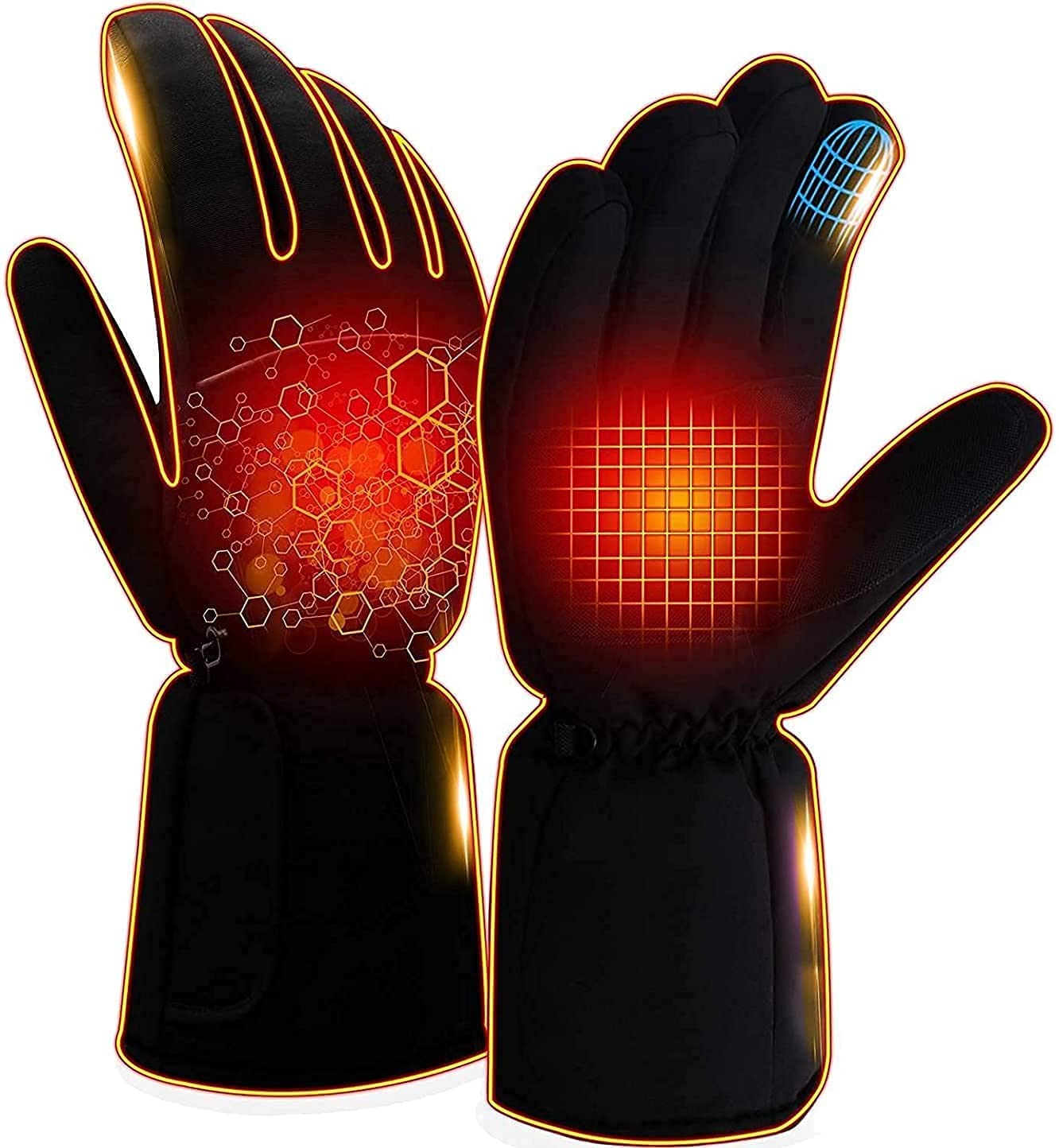 Gants chauffants pour moto et randonnée, protection thermique intégrale