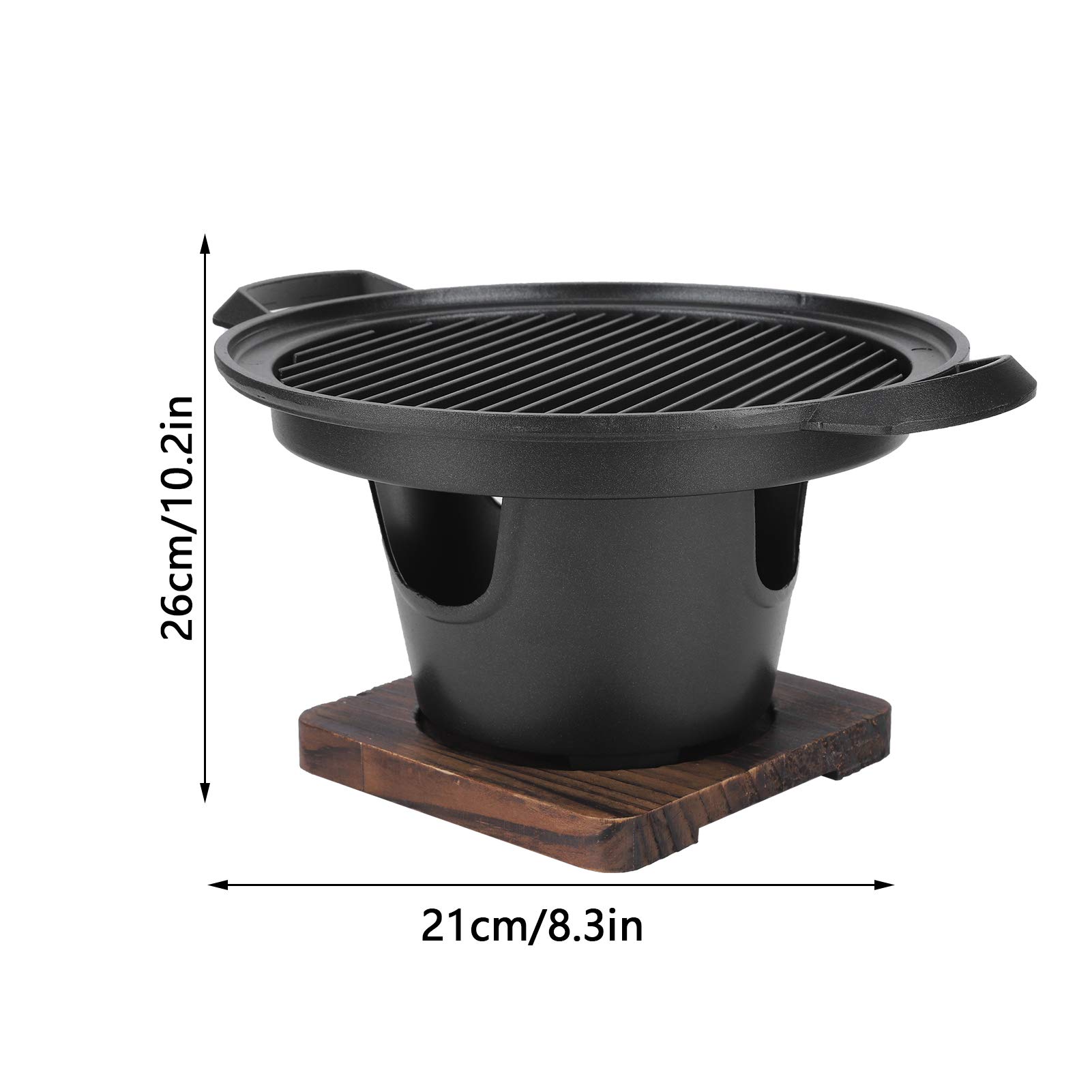 Griglia per Barbecue Coreana Senza Fumo - Fornello per Barbecue Portatile per Uso Domestico, Mini Grill da Tavolo Senza Fumo e Antiaderente