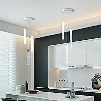 Vista 127 de Kitchen Island Lighting Modern Light Fixture Kitchen Island Pendant Light Dimmable LED Chrome Mini Pendant Lighting Dinning Room Living Room Chrome