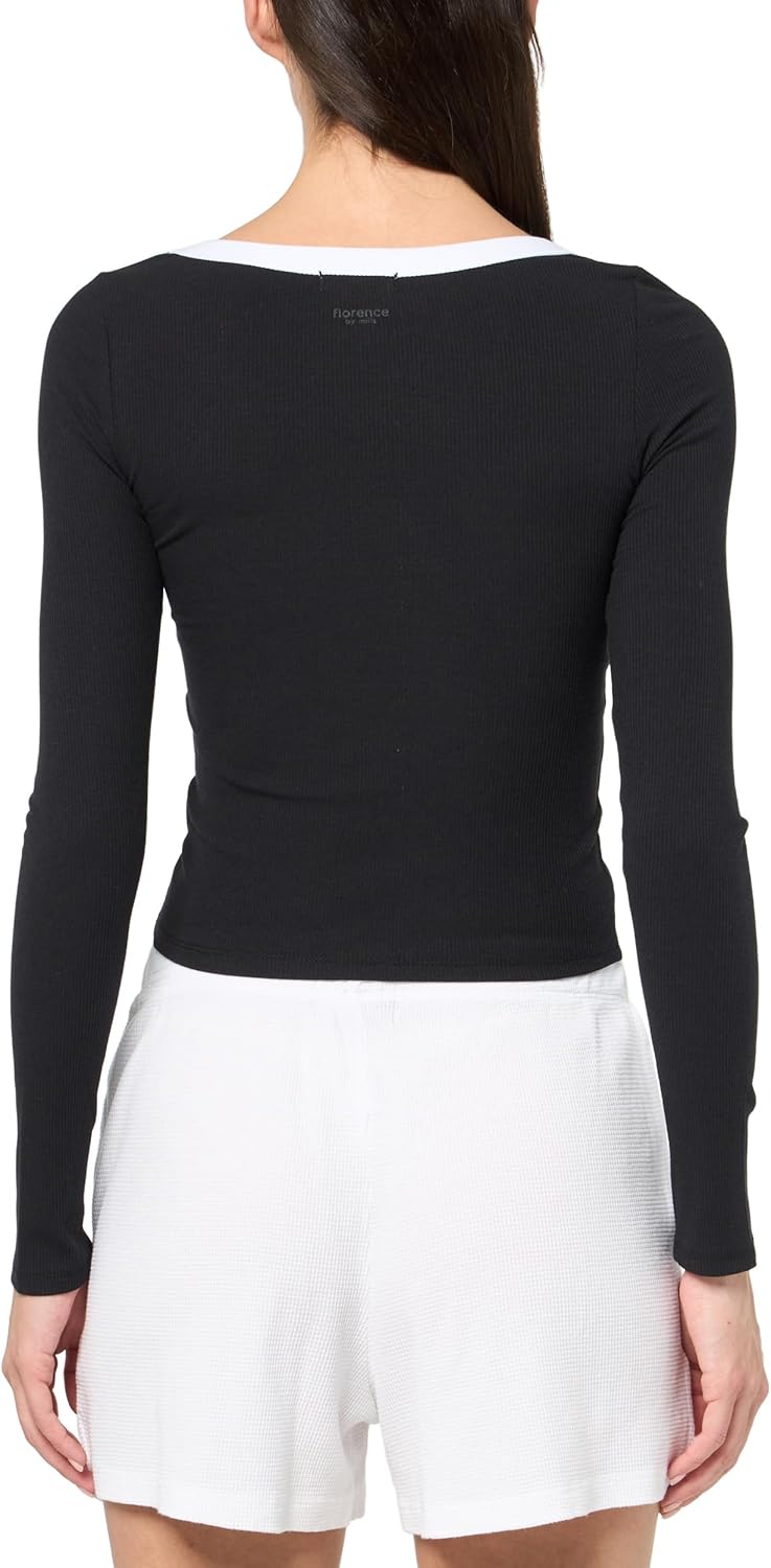 florence by mills Womens Ribbed Long Sleeve Tee - Image 2