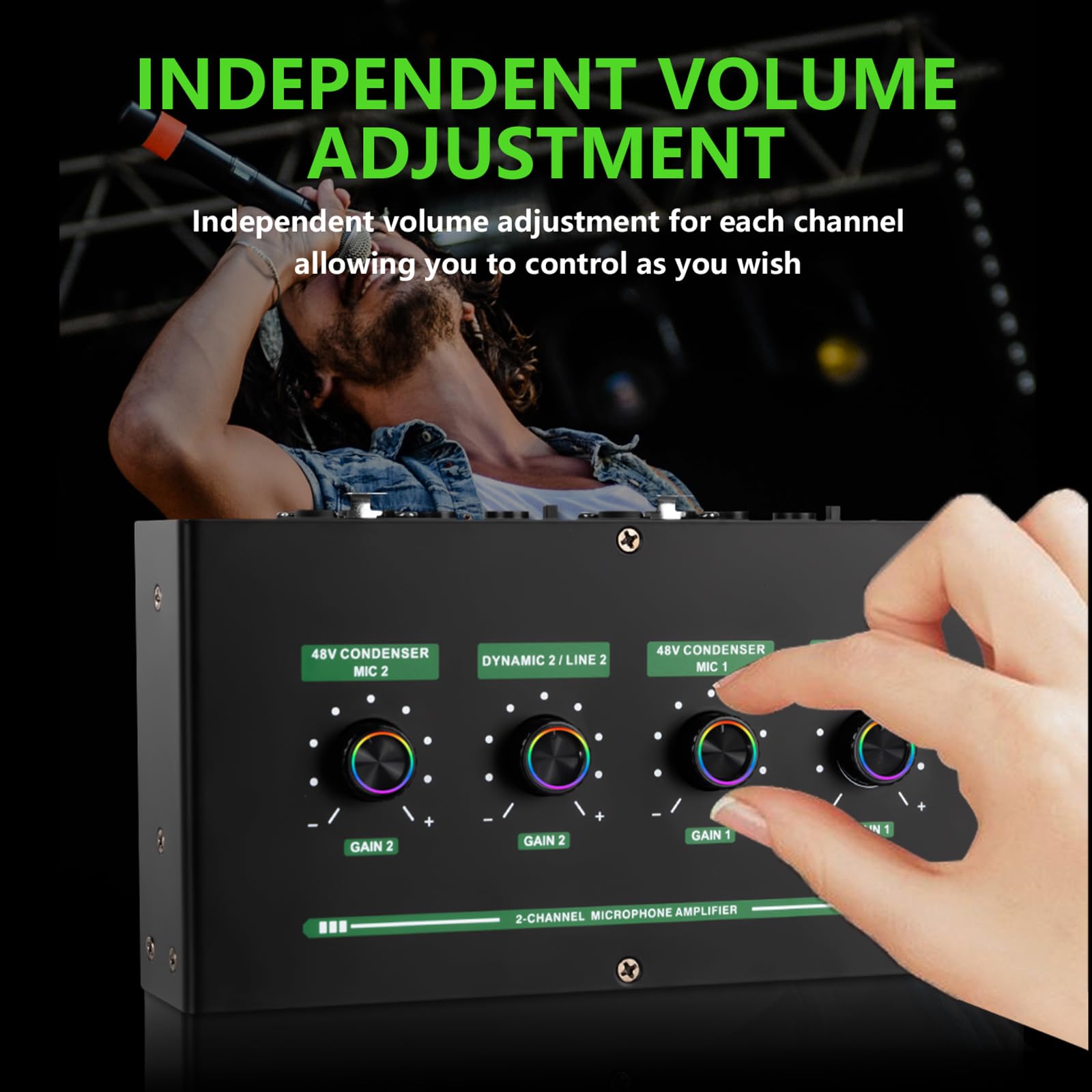 Doppio Ingresso Mic Amplificatore Reverbed Amplificatore Audio Professionale Cassa In Metallo Portatile Per I Dispositivi Intelligenti Amplificatore Uditivo In Metallo