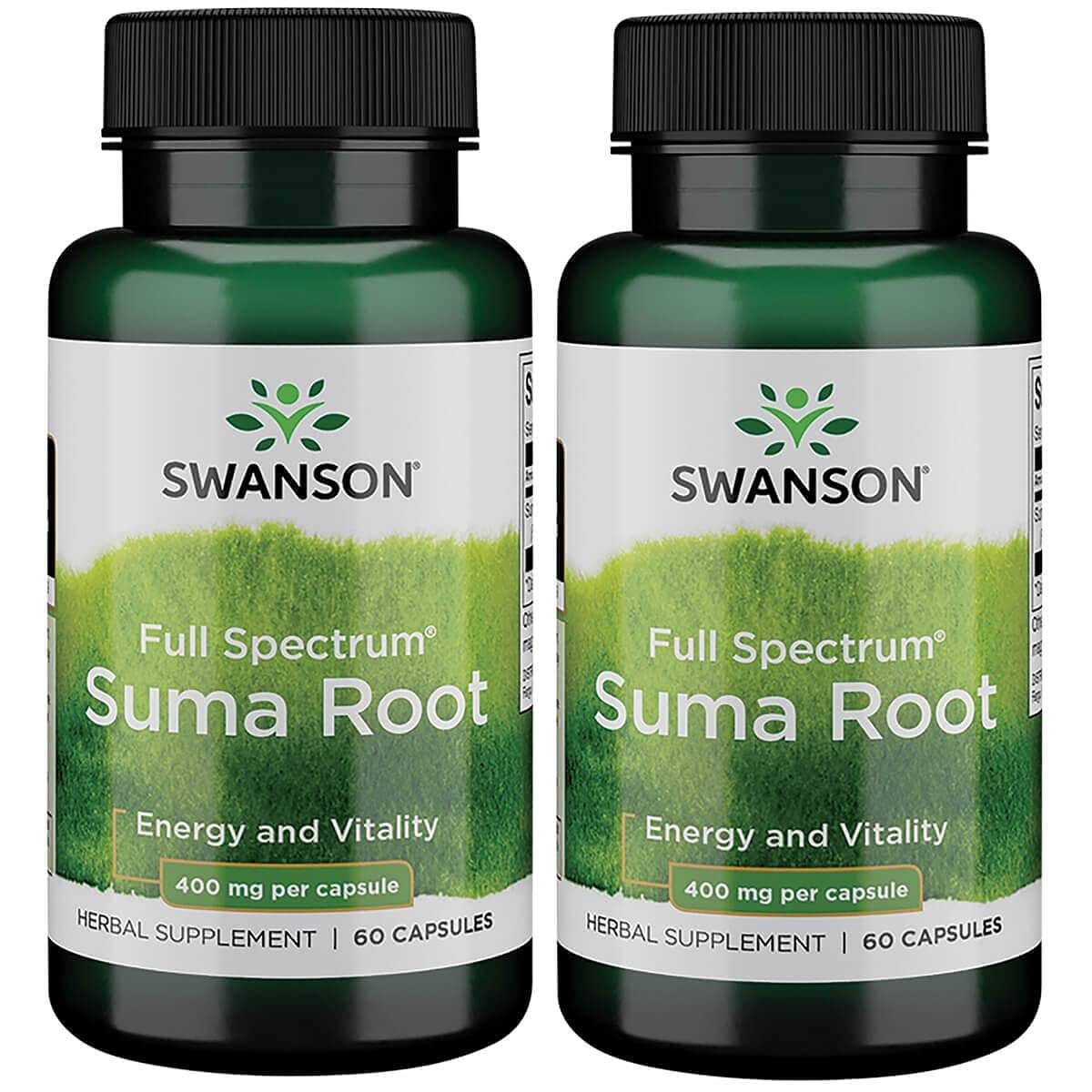 Swanson Full Spectrum Suma Root 400 mg 60 Caps (2 Pack)