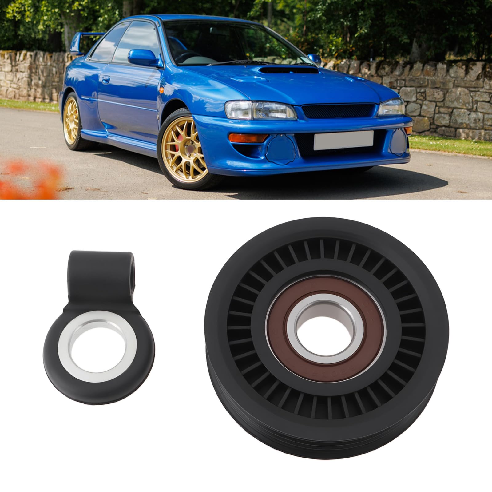 OTOTEC 1 puleggia tendicinghia per condizionatore d'aria con regolatore 73134AC001 73131FC000 compatibile con Subaru Impreza 1996-2007