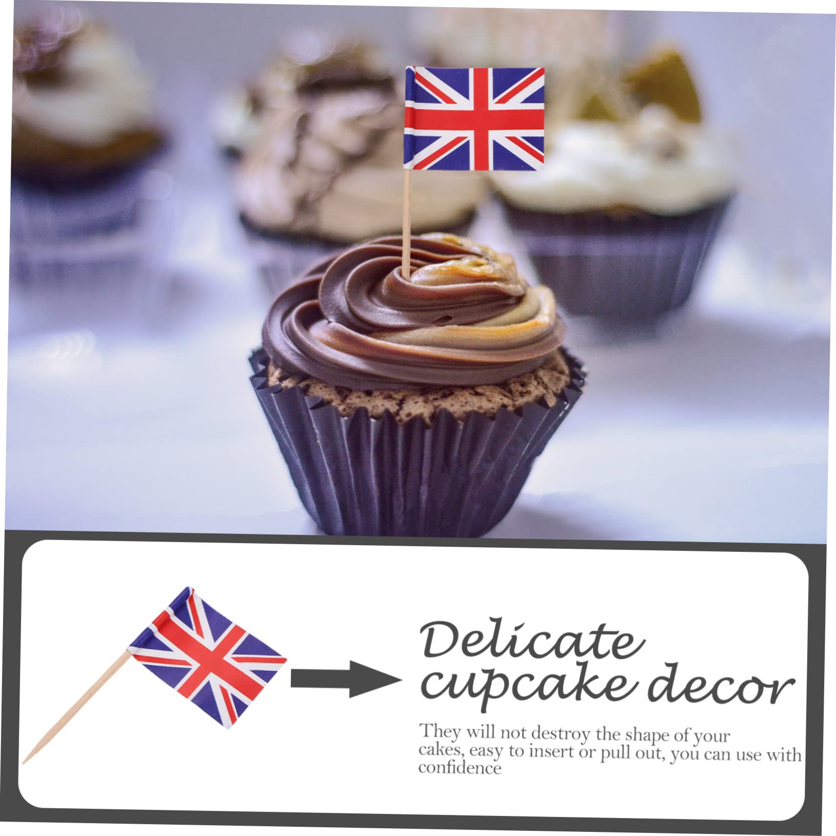 Amosfun Lot De 4 Décorations De Multifonctions Uniques Drapeaux Patriotiques Décorations De Gâteaux Pour Fête De Mariage Bâtonnets De Cocktail 200 Pièces X 4
