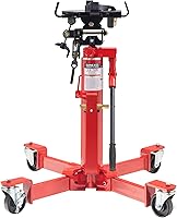 Sunex Tools 7796 1000 lb Air/Hydraulic Telescopic Transmission Jack - 73.5" Max Height, Adjustable Ratcheting Arms