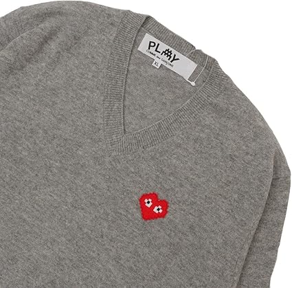 Amazon | [コムデギャルソン] PLAY Invader V Neck Sweater ニット