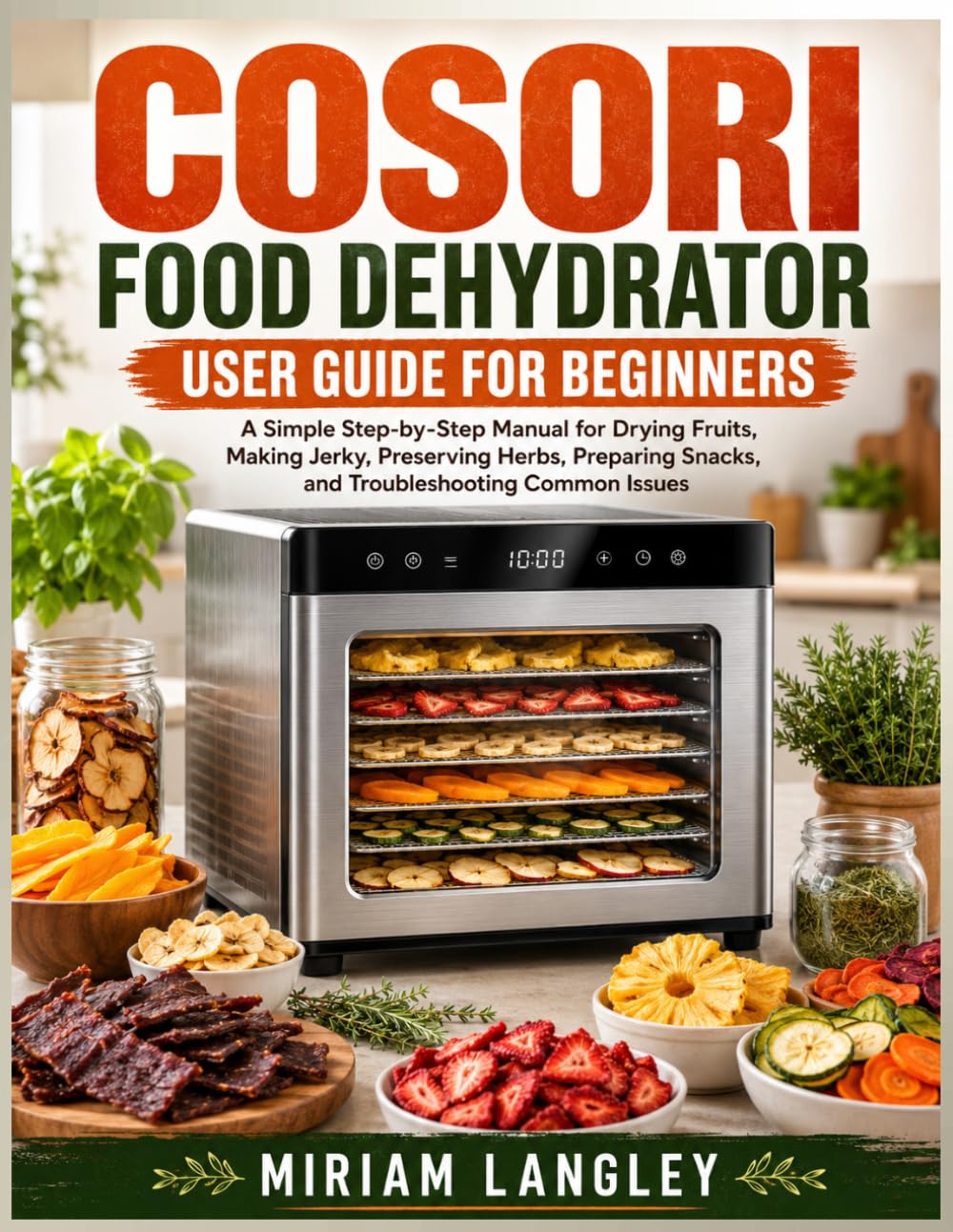 Cosori Food Dehydrator User Guide for Beginners: A Simple Step-by-Step Manual for Drying Fruits, Making Jerky, Preserving Herbs, Preparing Snacks, and Troubleshooting Common Issues