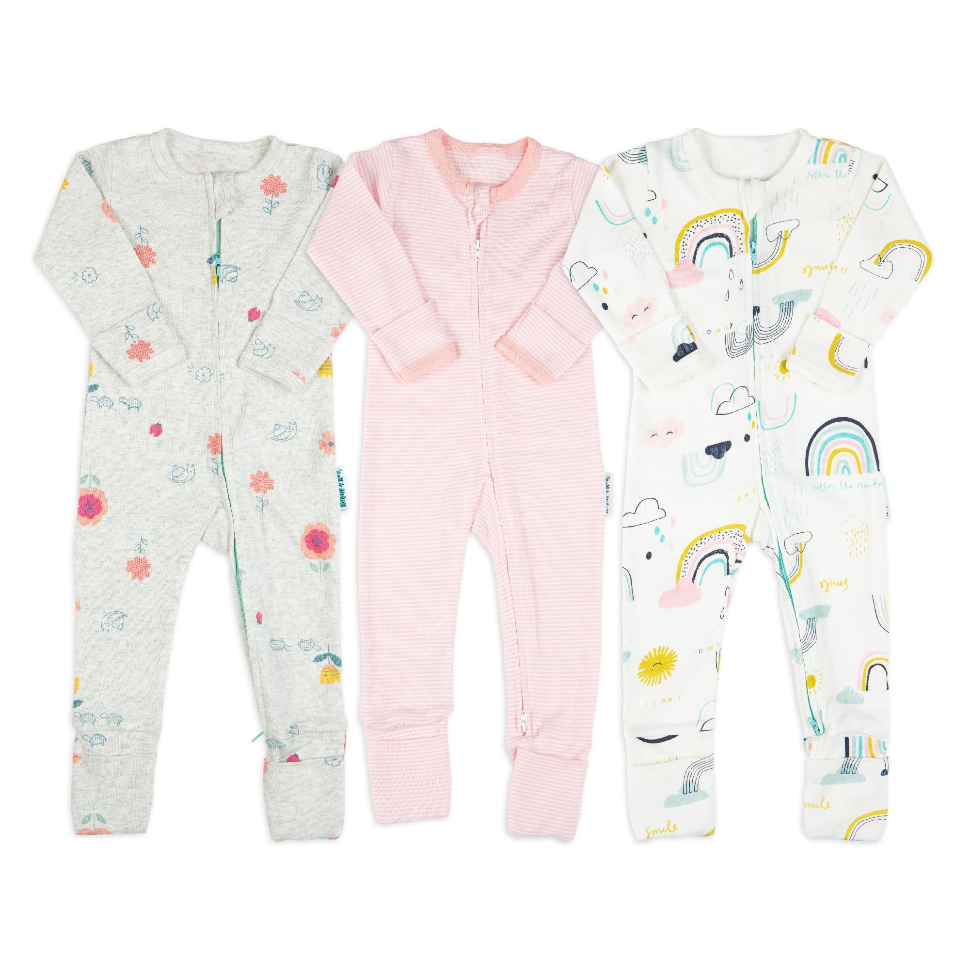 Pagliaccetto unisex con cerniera bidirezionale per un facile cambiamento - 100% cotone