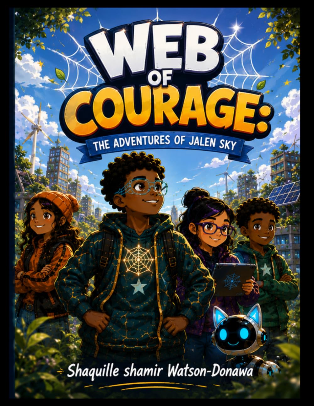 Web of Courage: The Adventures of Jalen Sky: A Children's Adventure About Courage, Friendship, Teamwork, and Making a Difference