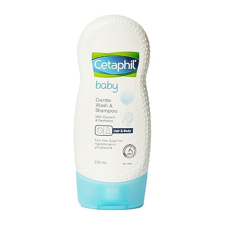 Cetaphil Baby Shampoo & Wash, White, Chamomile, 230 ml