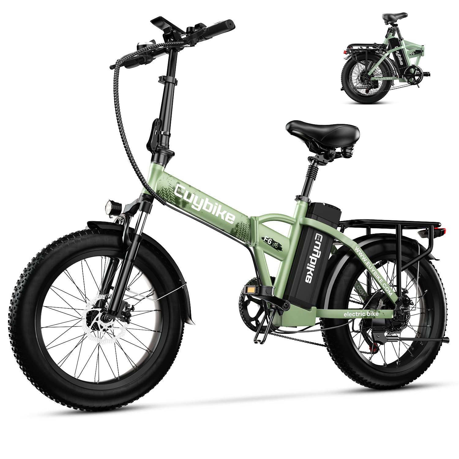 Foldable Electric Bike for Adults, 30+MPH, 48V 20Ah Removable Battery up to 80Miles, 20
