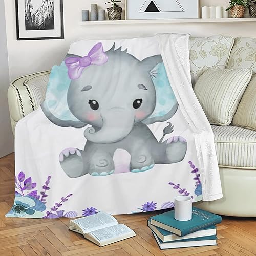 Miniatura 90 de Manta de bebé personalizada con nombre, mantas de bebé de elefante personalizadas para niñas, regalos de bebé, productos para bebés, mantas súper