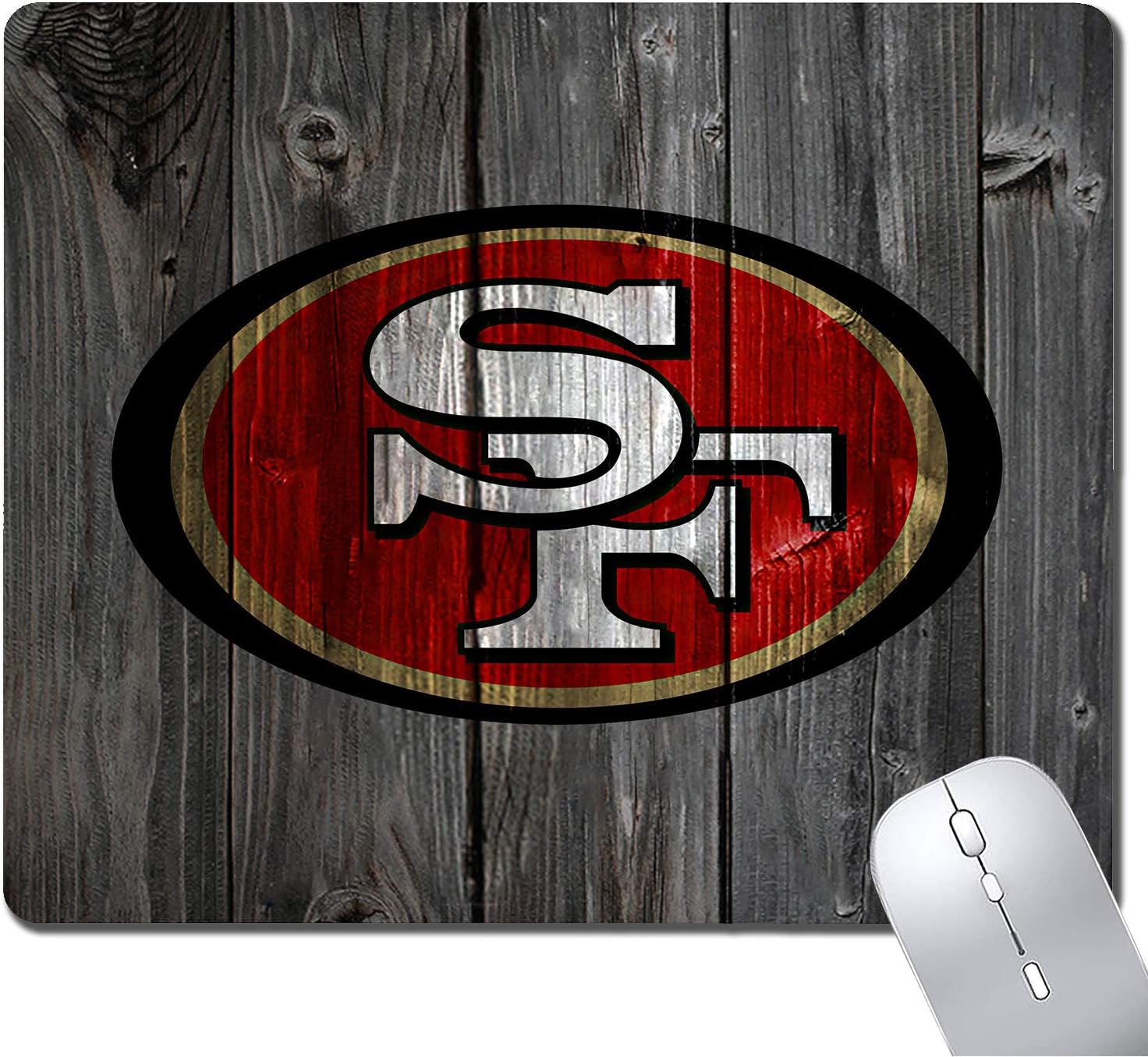 Tmoschops Mouse Pad Vintage Wood Texture Background Mouse pad Non-Slip Rubber Gaming Mouse Pad Rectangle Unique Design Mouse Pads for Computers Laptop
