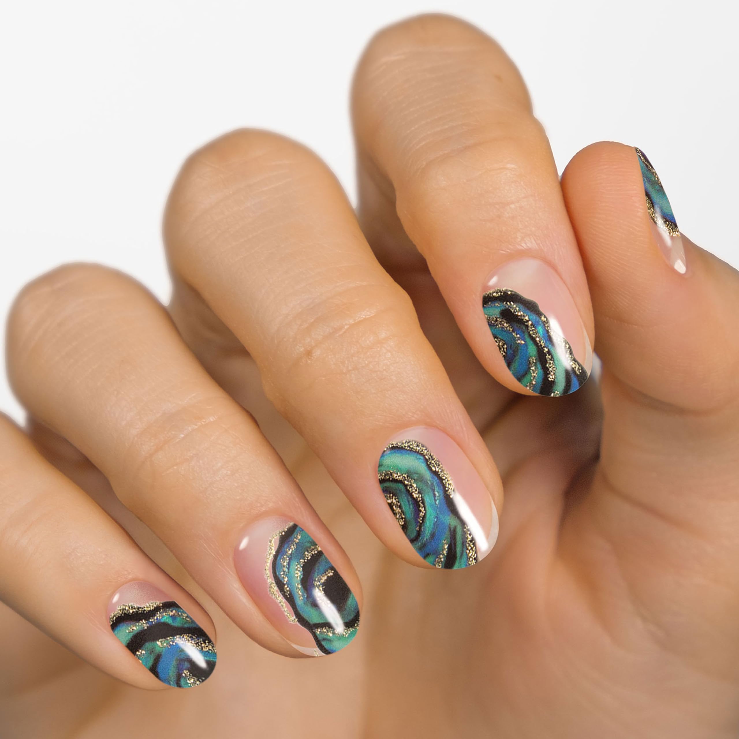 MOYOU LONDON Semi Cured Gel Nail Strips - 20 Pcs. Nail Wraps for Salon-Quality Manicure - Works with Any UV Nail Lamp - Easy to Apply, Trim, & Remove Gel Nail Stickers - Image 2
