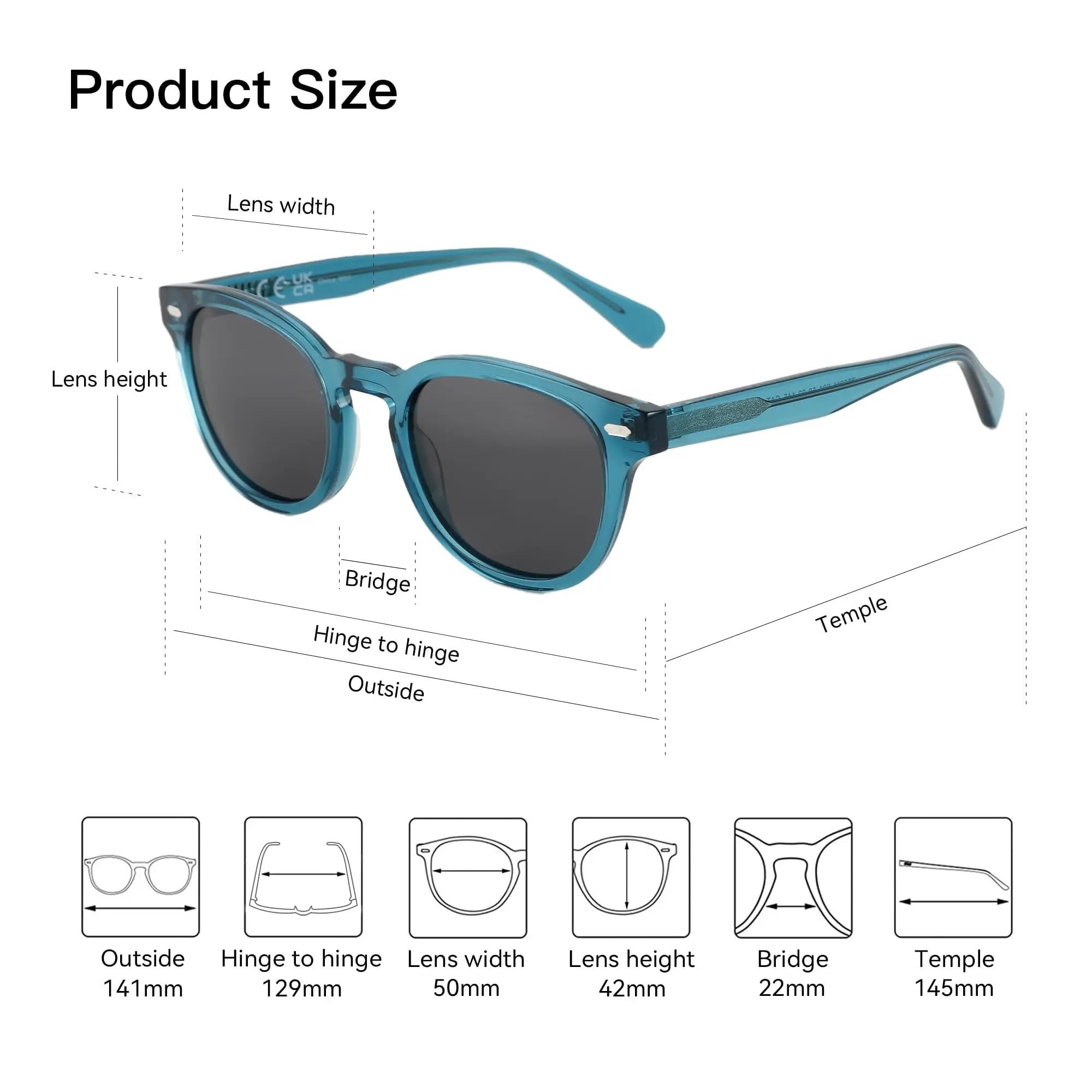 Gafas De Sol De Mujer De Moda | Gafas de sol redondas retro sombras unisex