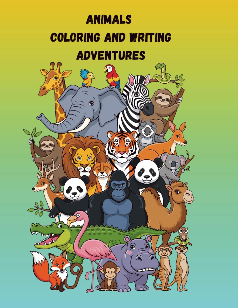 Animal Coloring Book: elaxing and Fun Coloring Pages Featuring Beautiful Animals