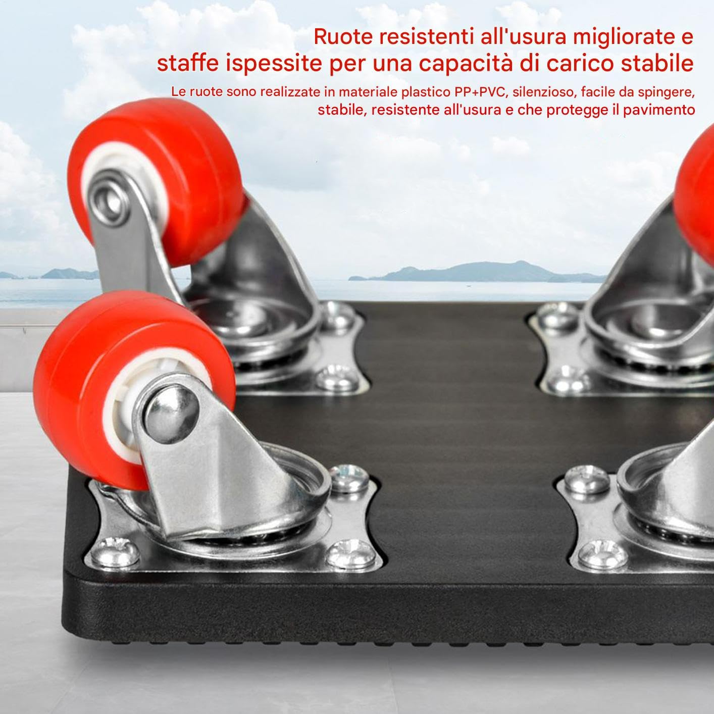 Spostamobili Con Ruote | Slitte Trasporto Pianoforte 500 Kg - Di Sollevamento E Trasporto 360° Per Letto Tavolo Armadio Elettrodomestico Frigo Divano Materasso Pianoforte Lavatrice