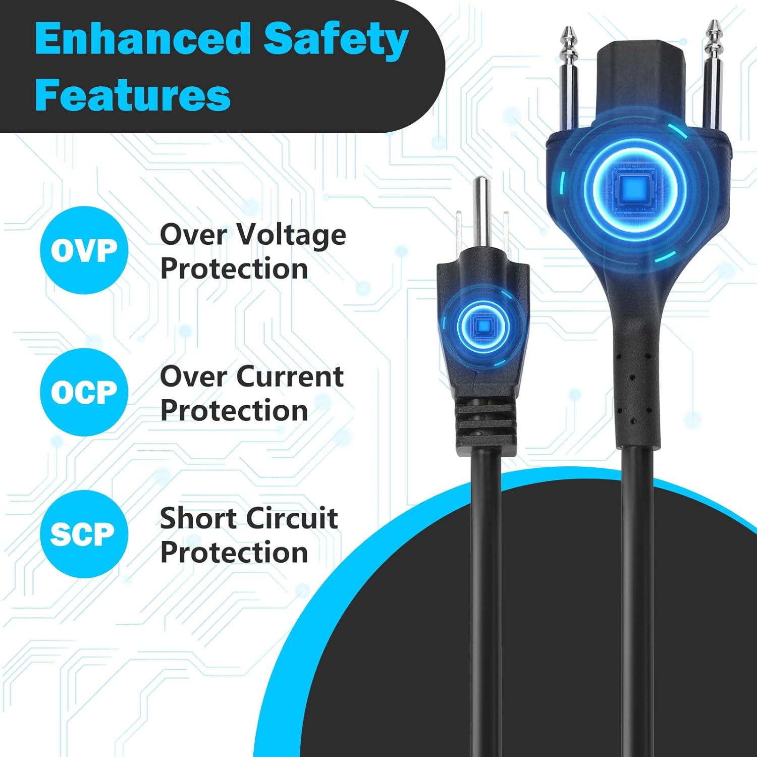 Power Cord Parts Replacement for Robot Coupe - MP Series Turbo MP350 MP450 MP550 MP600 MP800 Immersion Blenders, Replaces Robot Coupe Parts # 89143-150" Robot Coupe Parts Power Cord Replacement