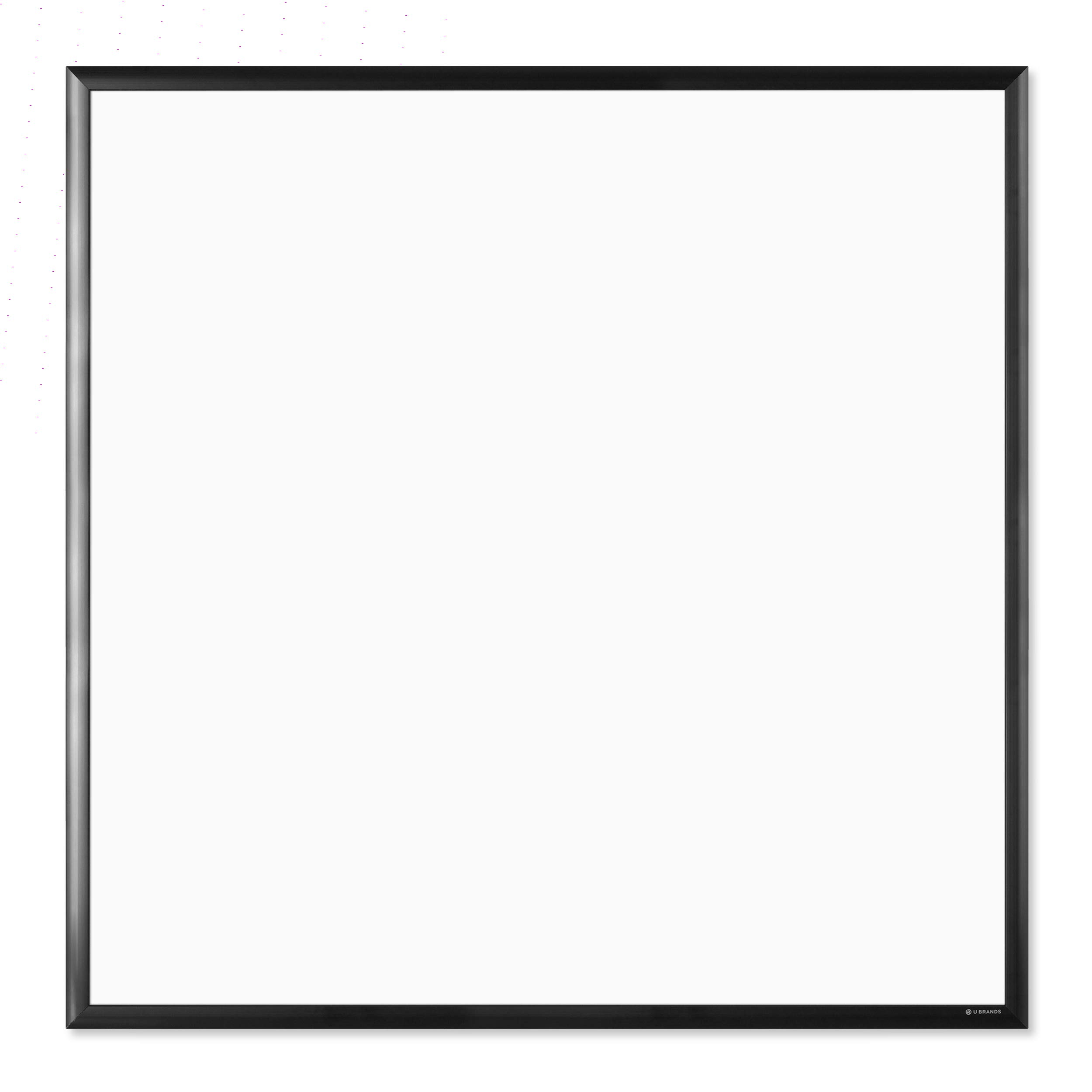 U Brands Magnetic Dry Erase Board, 35 x 35 Inches, Black Aluminum Frame (2896U00-01)