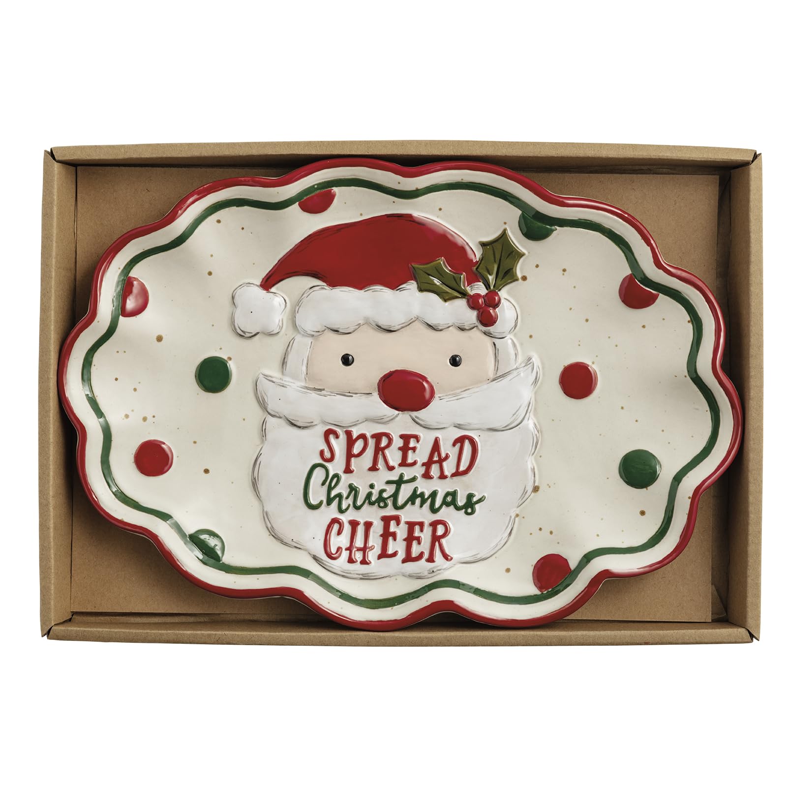 Plateau Père Noël Mud Pie partagez la magie d'un Noël en famille