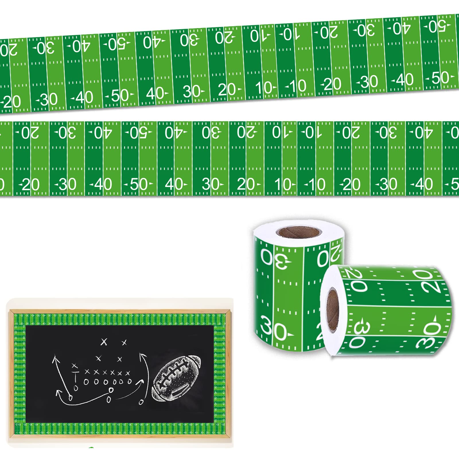 Buy 67.9Ft Football Bulletin Board Borders Sticker, Chalkboard Trim