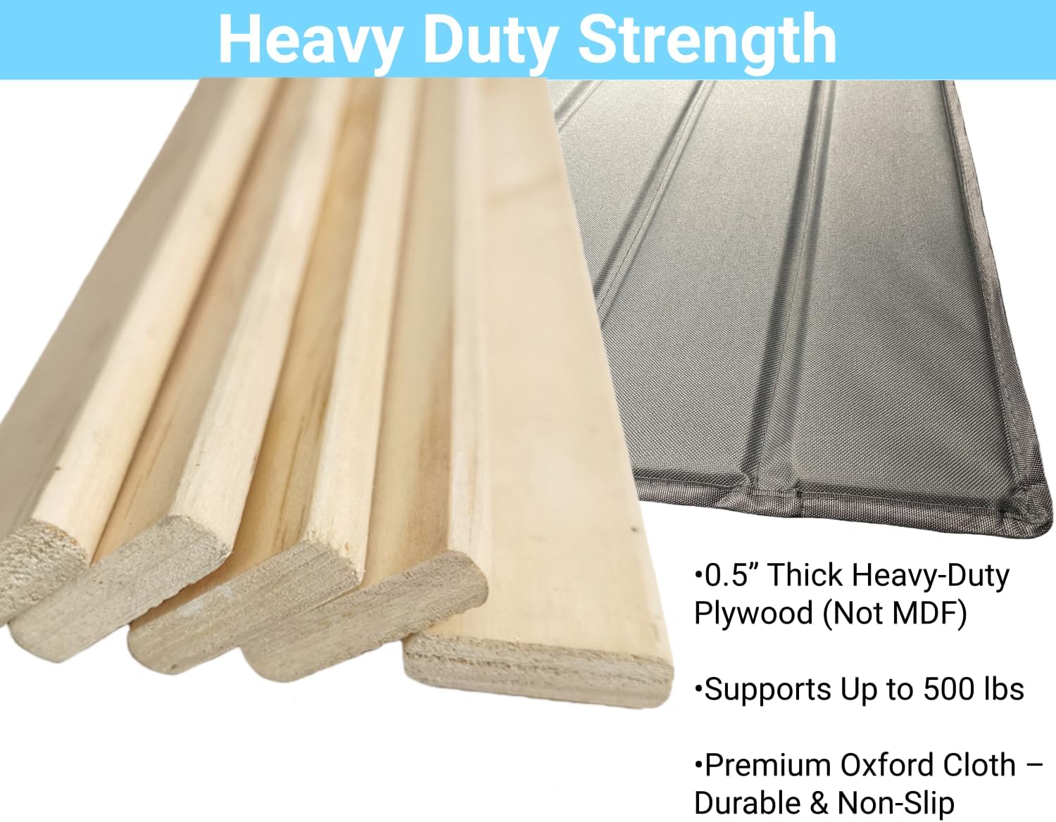 Heavy Duty Couch Support Board for Sagging Seat, 0.5" Thick Plywood Sofa Cushion Support for Sagging Couch, 70 x 21.5 Inch Wood Insert for 3-Seater or Loveseat, 500 lbs Capacity, Non-Slip, Grey