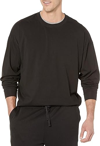 Miniatura 5 de Tienda Essentials Camiseta de manga larga para hombre de algodón orgánico de gran tamaño