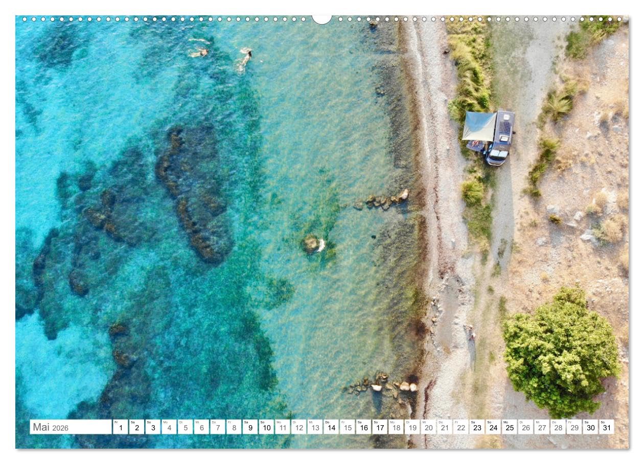 Mit dem Campervan über den Balkan (hochwertiger Premium Wandkalender 2026 DIN A2 quer), Kunstdruck in Hochglanz: Eine Reise mit dem Campervan zu den schönsten Plätzen des Balkans. (CALVENDO Orte)