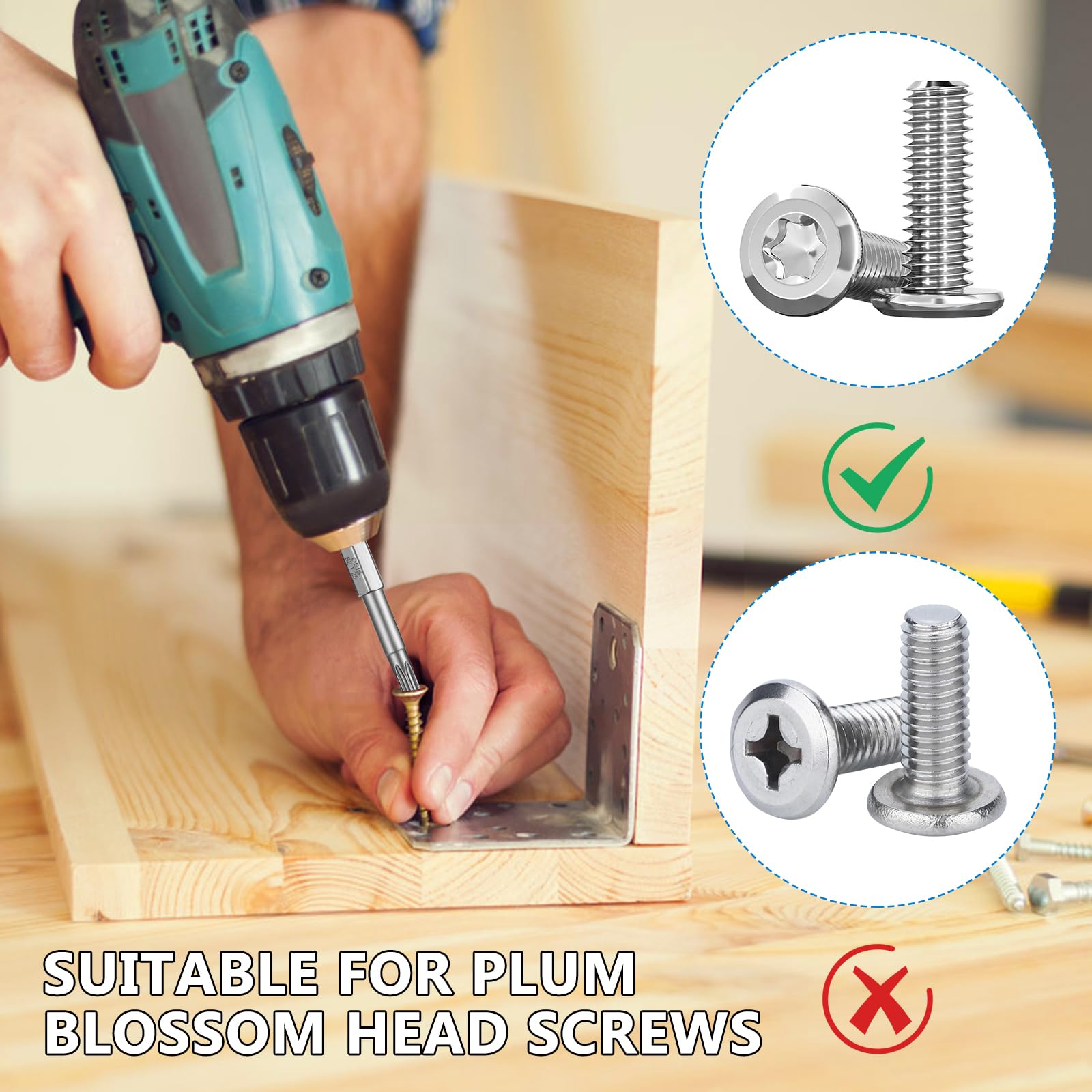 1pc Cacciave Torx B Con Foro Magnetico Singolo Testa - Foto 11