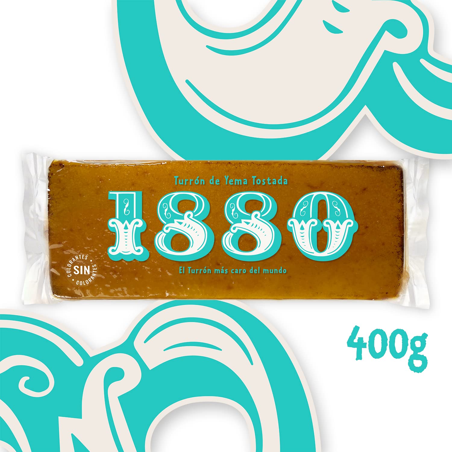 1880 - Pack Cesta de Navidad, Turrón de Jijona 300g + Turrón de Alicante 300g + Turrón de Yema Tostada 300g, Calidad Suprema, Típico Dulce Navideño, Receta Artesanal, Turrón Tradicional, 900 Gramos