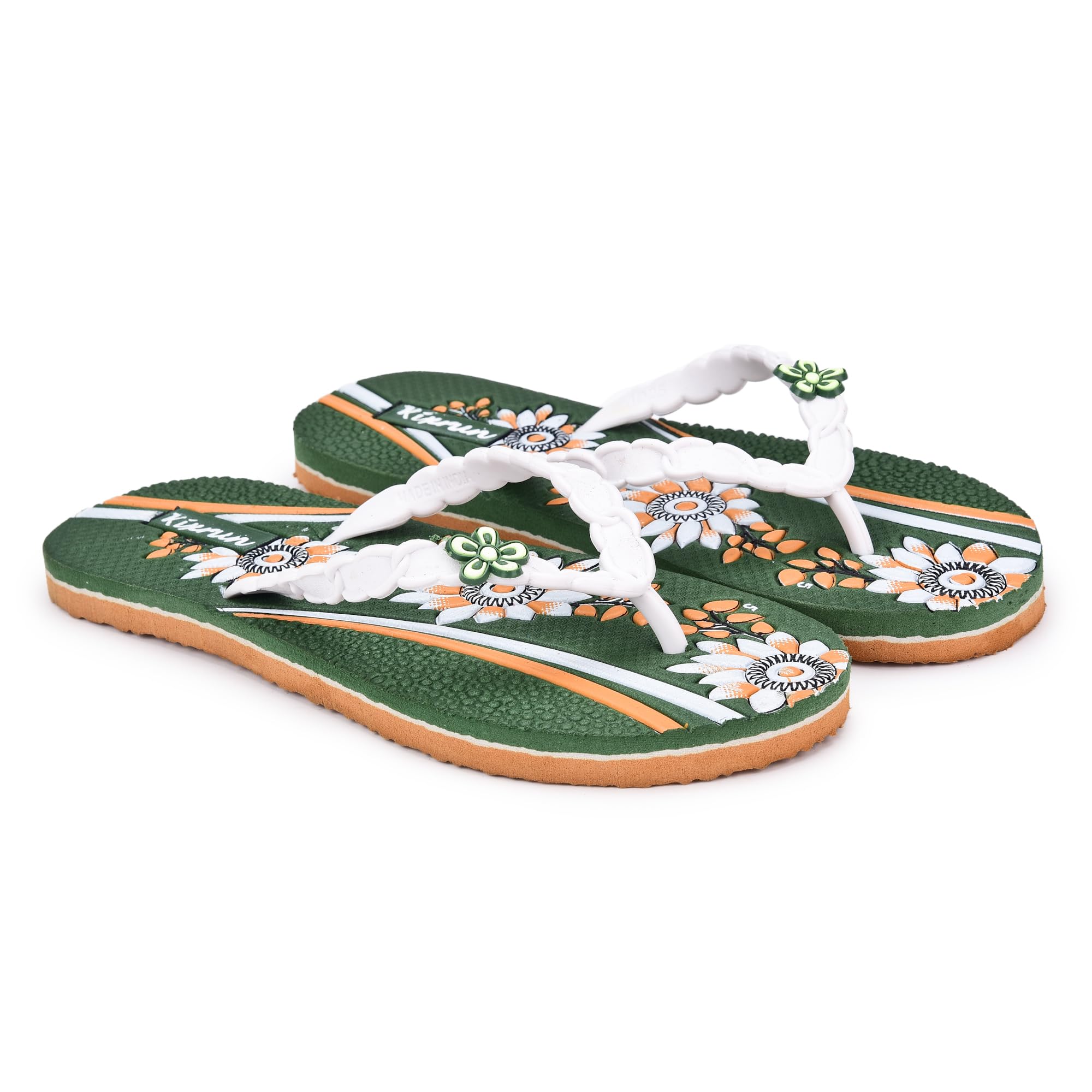 Women's Floral Printed Hawai Slippers | Lightweight EVA Flip Flops | Soft Comfortable-image-37