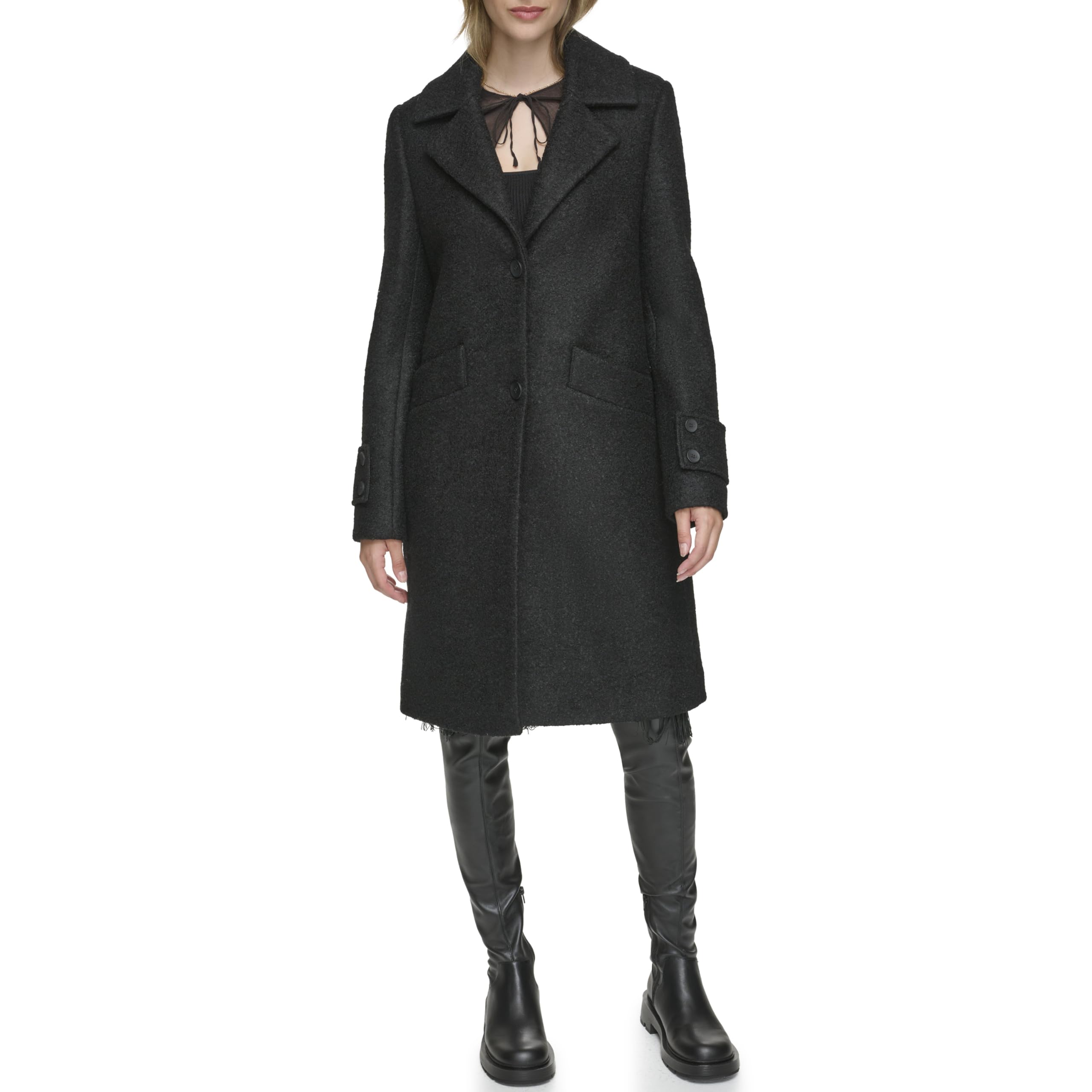 Andrew Marc Women's Wool Regine Slim Coat