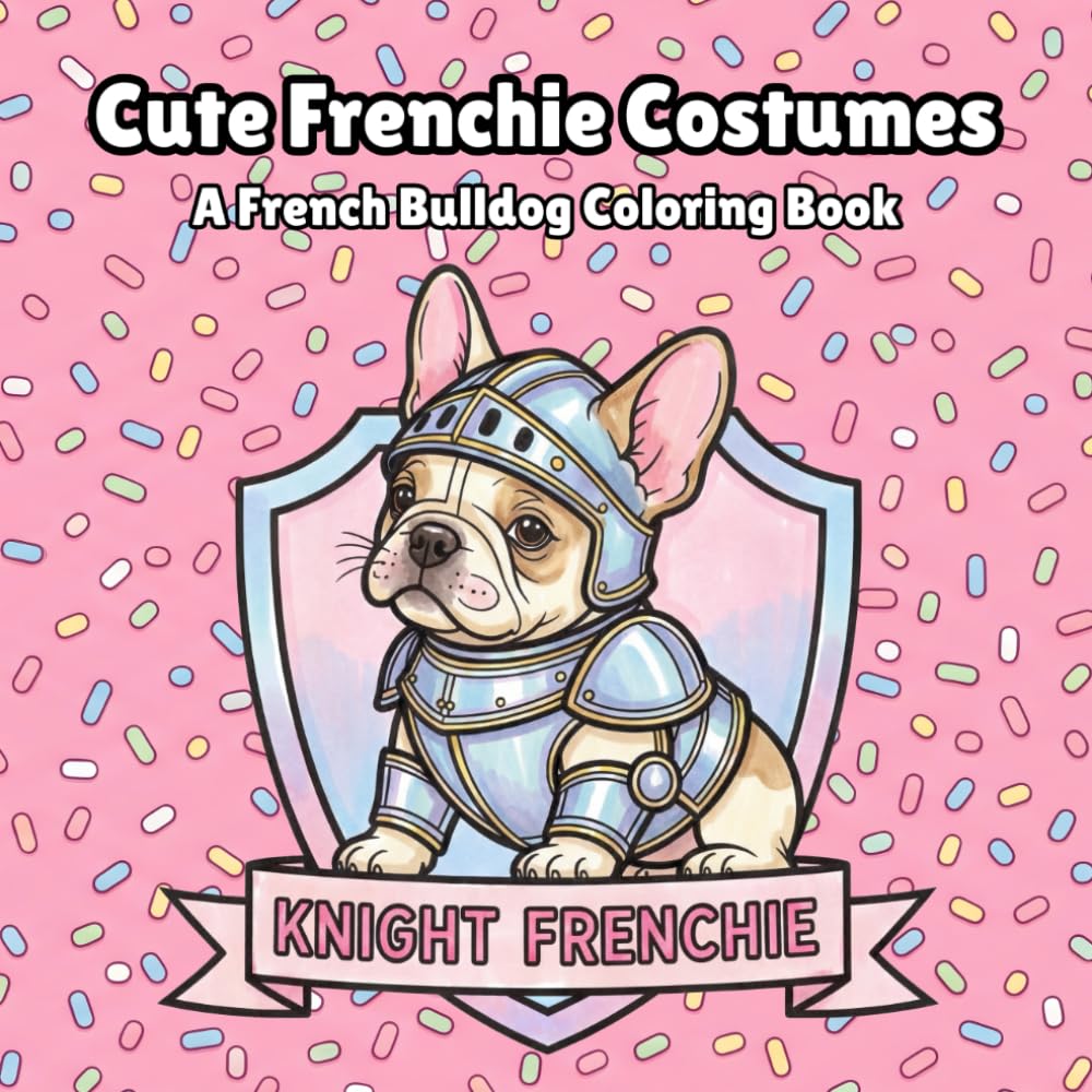 Cute Frenchie Costumes: A French Bulldog Coloring Book