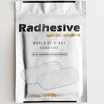 10 RADHESIVE with Blue Marker Holder Medical Washable Adhesive Strips