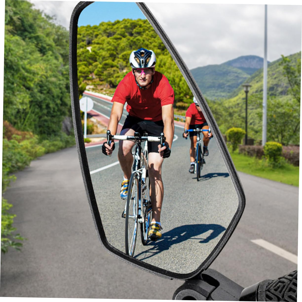 2 Specchietti Retrovisori per Bicicletta e Pieghevoli per Manubrio Convesso HD Resistente Agli Urti Sicurezza per e Bici da Corsa