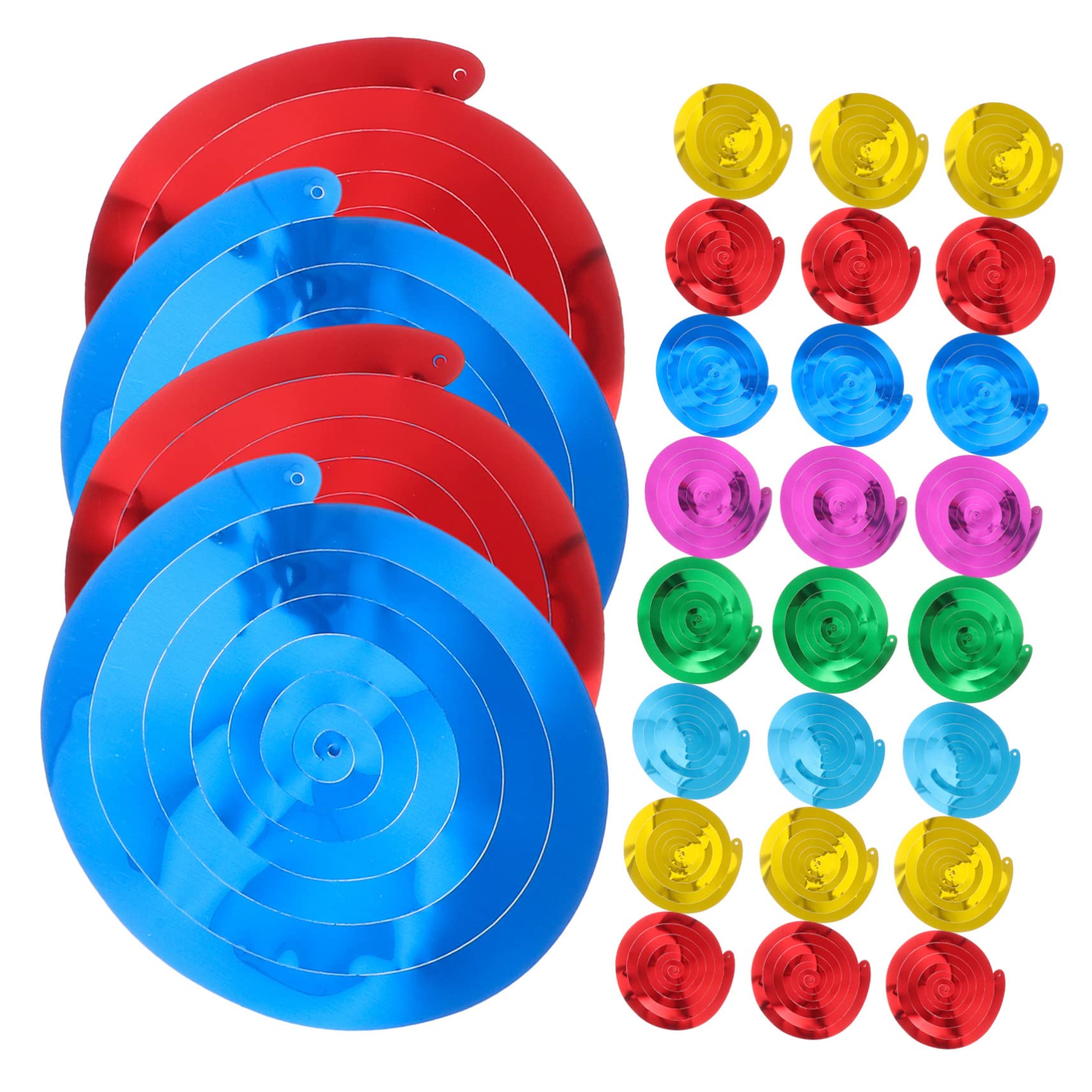 KOMBIUDA 120pezzi Decorazioni Spirale Per Feste Per Compleanni Shower e Matrimoni Design Creativo e Facile Da Usare Colori Misti Per Ogni Occasione