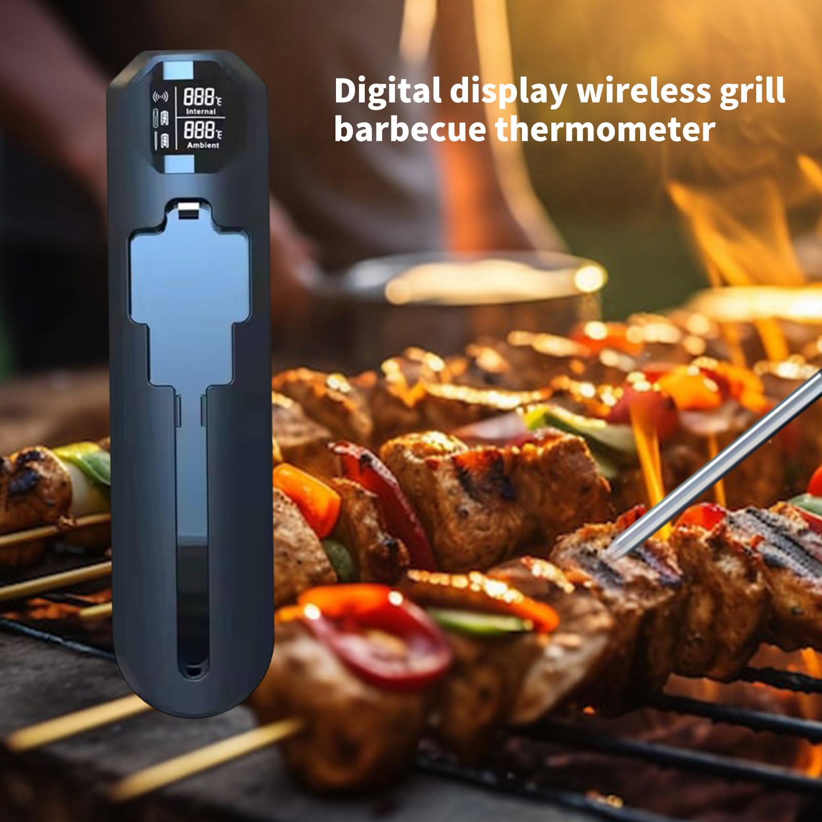 Termómetros digitales multiusos para alimentos, sonda para carne, para cocineros profesionales, barbacoas con aplicaciones