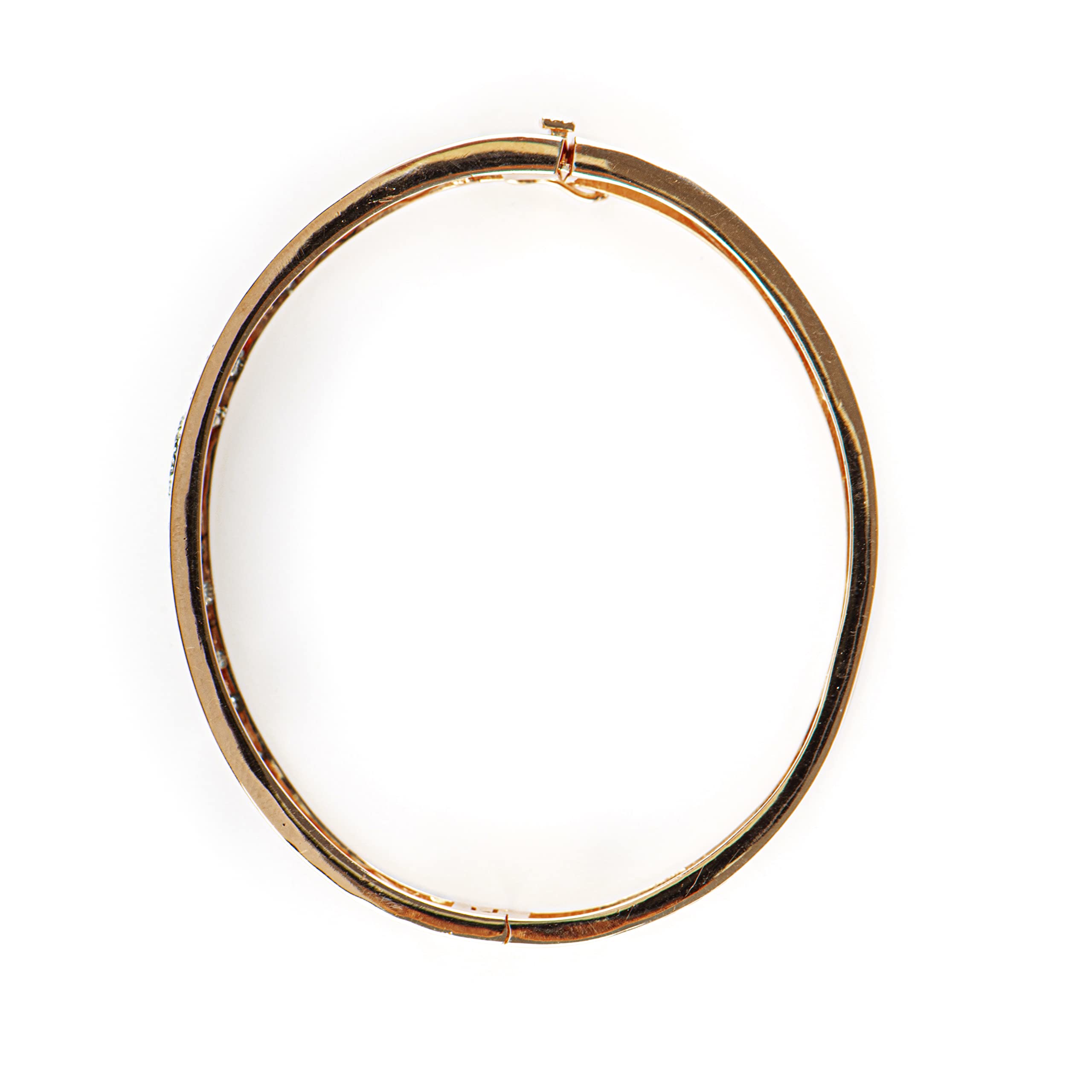 FADA GIOIELLI Bracciale Rigido in Argento 925 con Nome Personalizzabile ricoperto di zirconi - Bracciale a Manetta Donna Chiusura a cassonetto - Idea Regalo