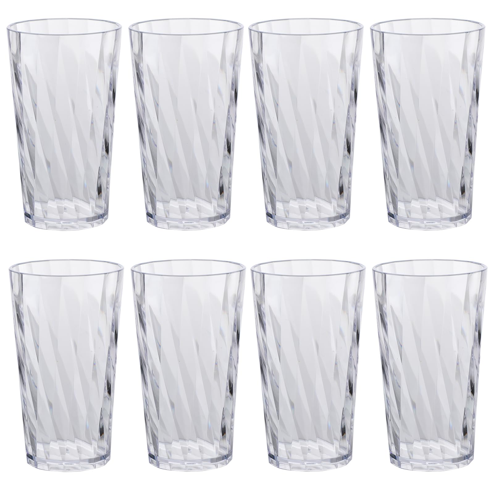 Unbreakable Plastic Drinking Glasses set of 8 shatterproof drinking cups plastic glass cups 10 ozplastic Tumbler Cups Dishwasher